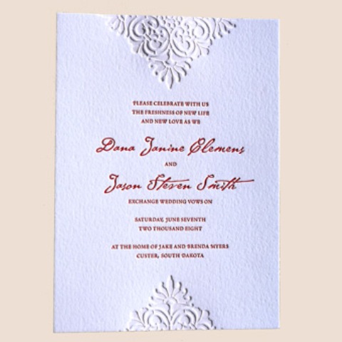 letterpress wedding invitations blue classic wedding invitations