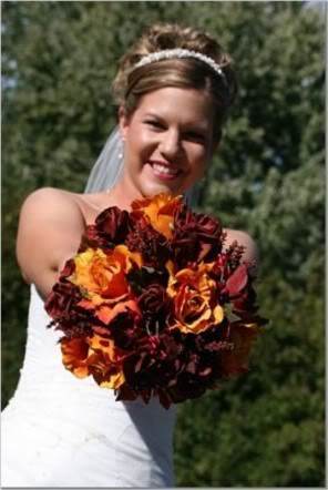 simple fall wedding bouquets