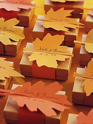 The most common fall wedding colors are orange yellow brown red