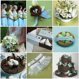 Blue and Brown Wedding Theme