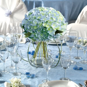 centerpieces winter reception ice flowers decorations hydrangea centerpiece table flower center floral easy planning bridal tables pieces