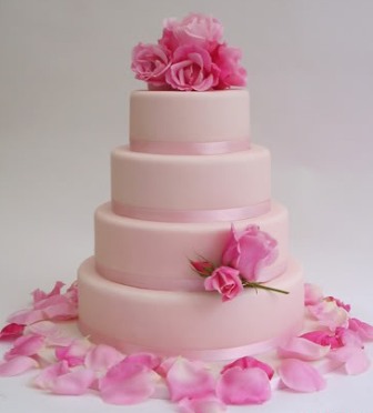pink wedding cakes summer 