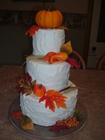 pumpkin wedding cake wedding cake with a pumpkin halloween wedding cake 