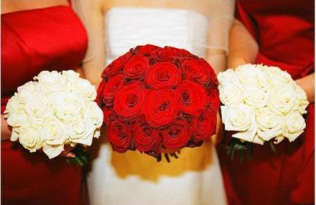 red and white bouquets winter wedding bouquets winter wedding colors