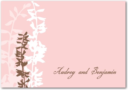 thank you notes, thank you note, thank you cards, pink thank you cards