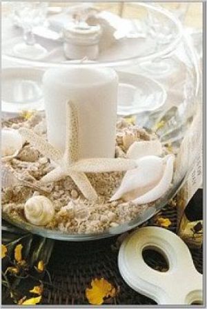 beach candle centerpiece beach centerpiece beach wedding centerpiece