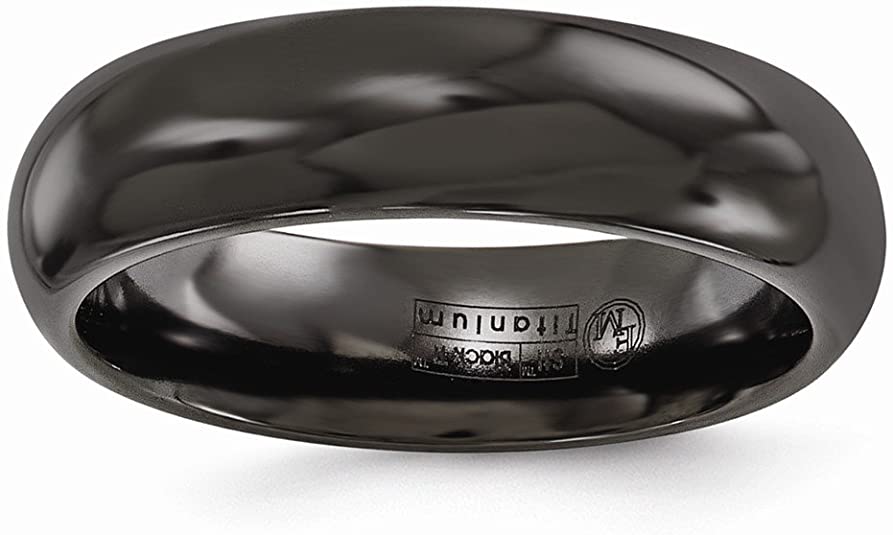 Black Titanium Wedding Rings