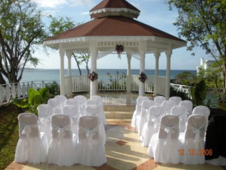 tulle on wedding chairs