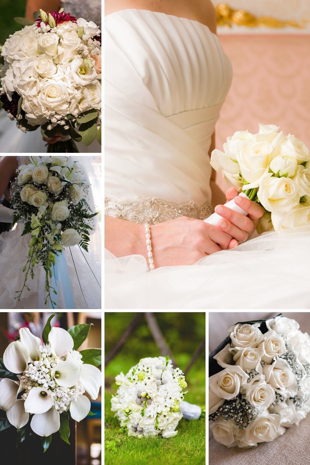 22 Ideas For White Wedding Flowers