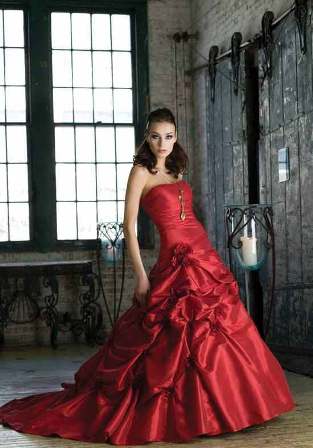 I know it is tradition but I really like red wedding dresses