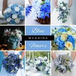 Blue Wedding Flowers Wedding Inspiration