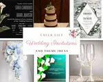Calla Lily Wedding Invitations Inspiration Board