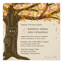 fall wedding invitations, rustic wedding invitations