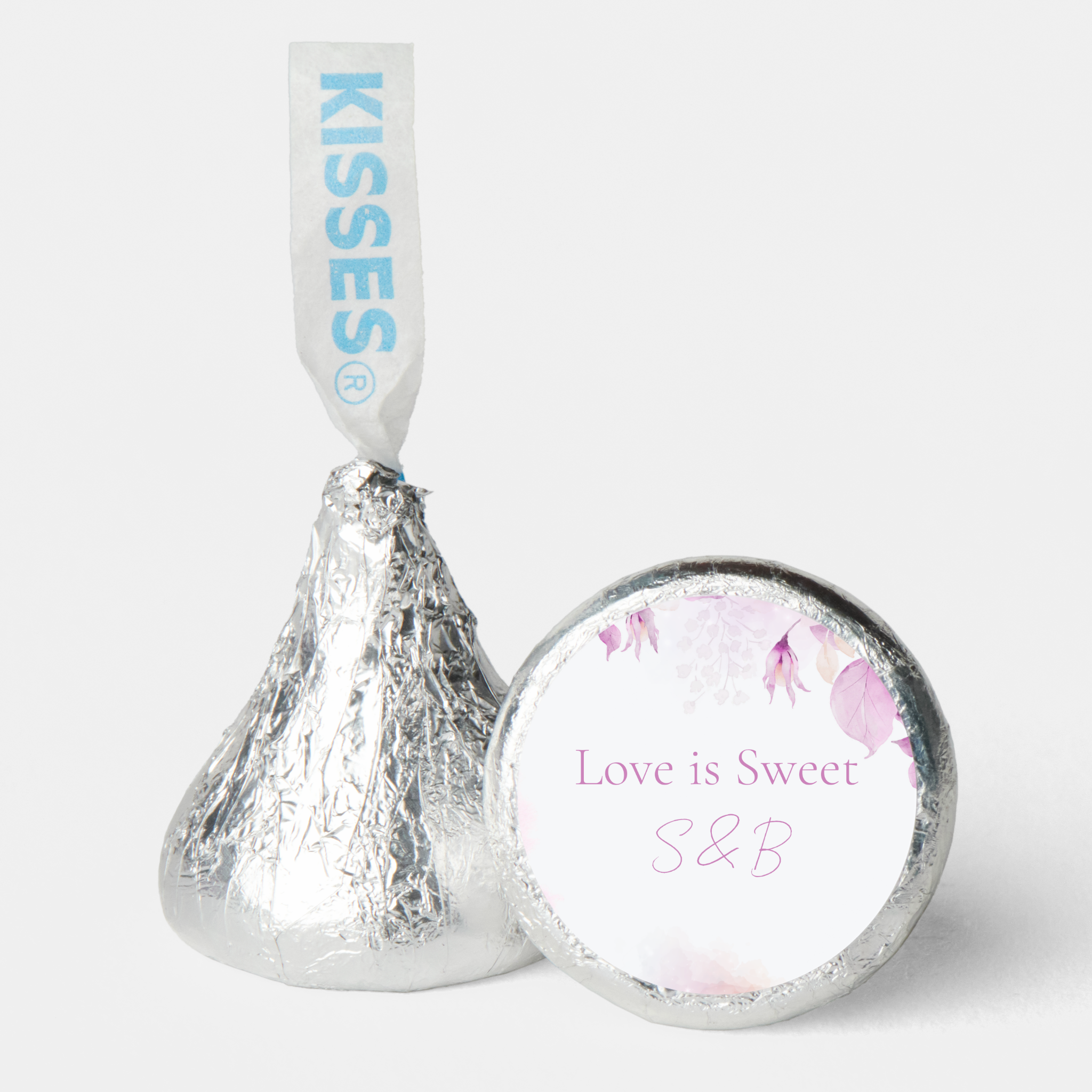 Soft Pink Modern Boho Chocolate Wedding Hershey's Kisses, DIY Wedding Ideas