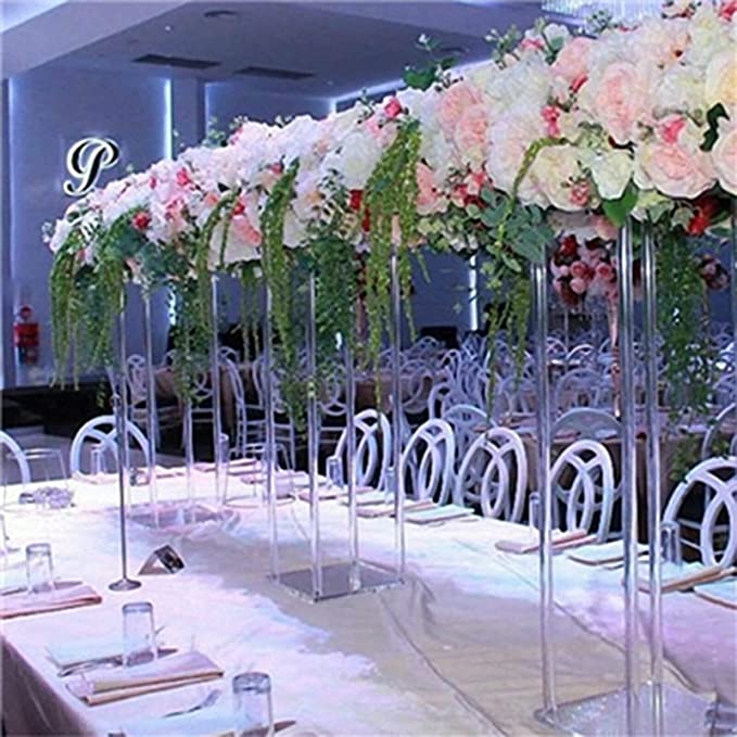 Acrylic Pillars Wedding Decorative Vases