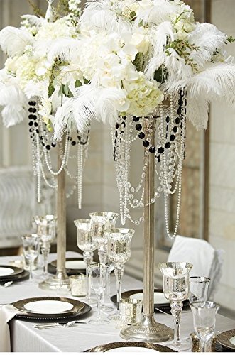 Affordable feather wedding centerpieces