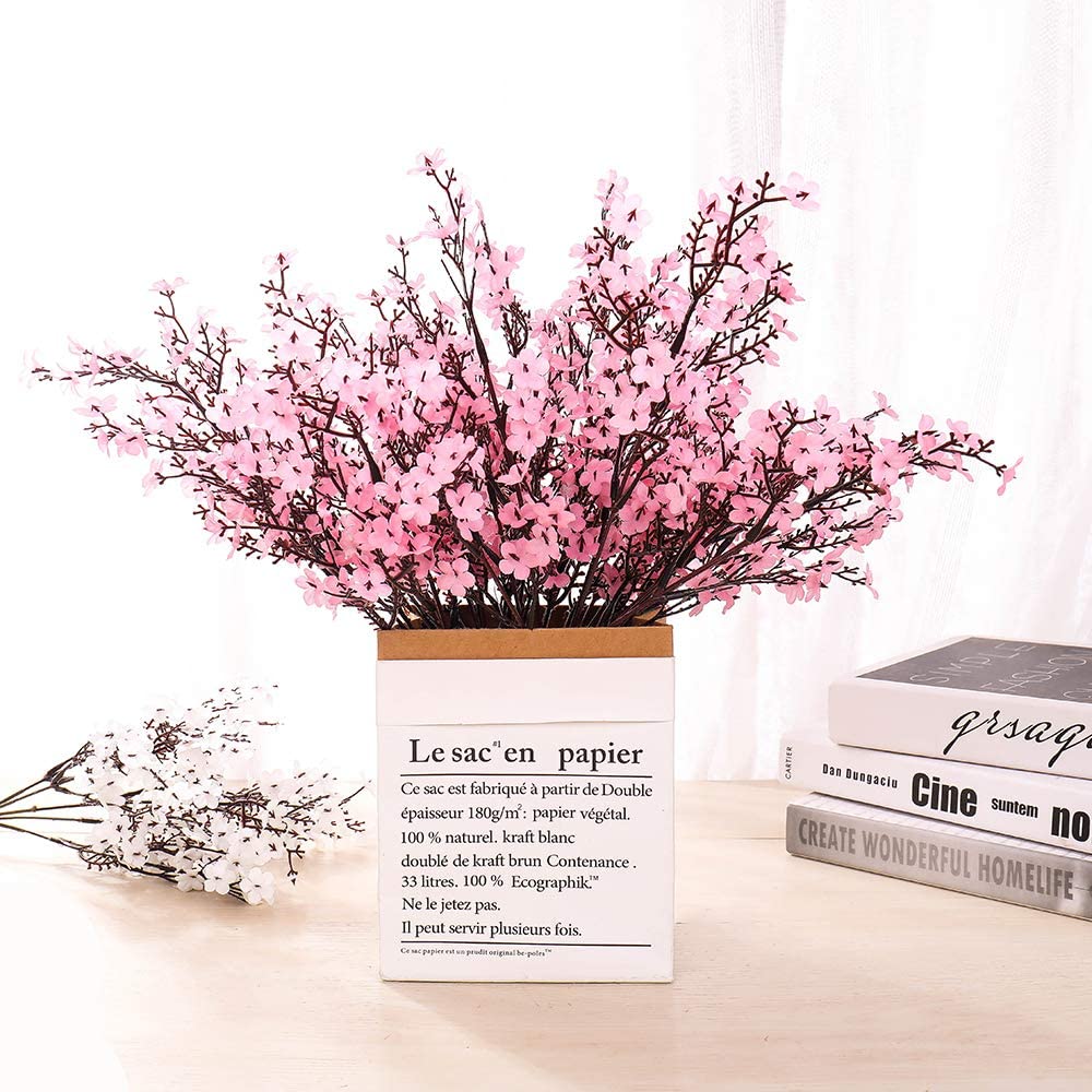 Pink Artificial Baby Breath Flowers For DIY Floral Bouquets and Wedding Centerpieces