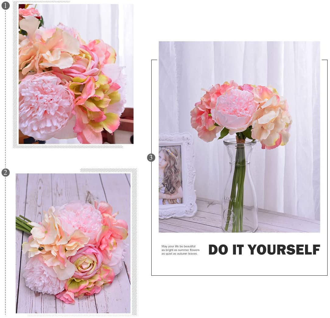 Artificial Pink Peony Silk Flowers For Centerpieces, bouquets and wedding decorations