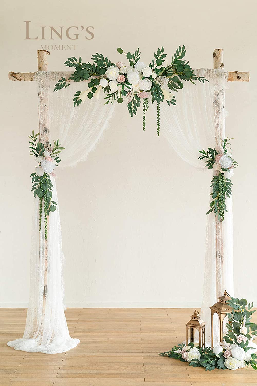 Wedding Arch Flower Arrangement Set for a Spring Wedding Ceremony