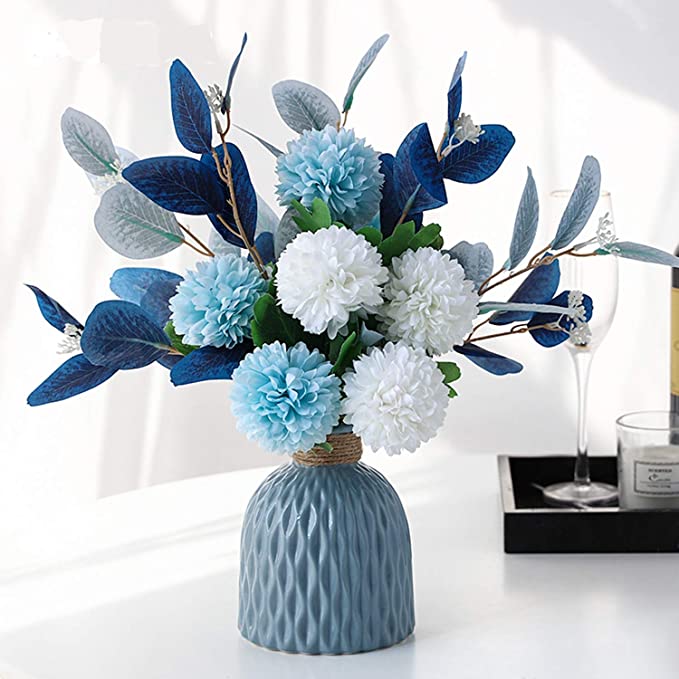 Artificial Blue Silk Hydrangea For Wedding Decorations
