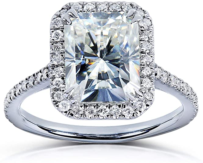 antique design engagement rings, Radiant-cut Moissanite Engagement Ring 3 Carat, Beautiful vintage 3 carat engagement ring