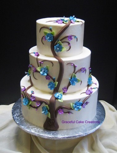 autumn wedding cake, tree wedding cake, tree and branch wedding cake