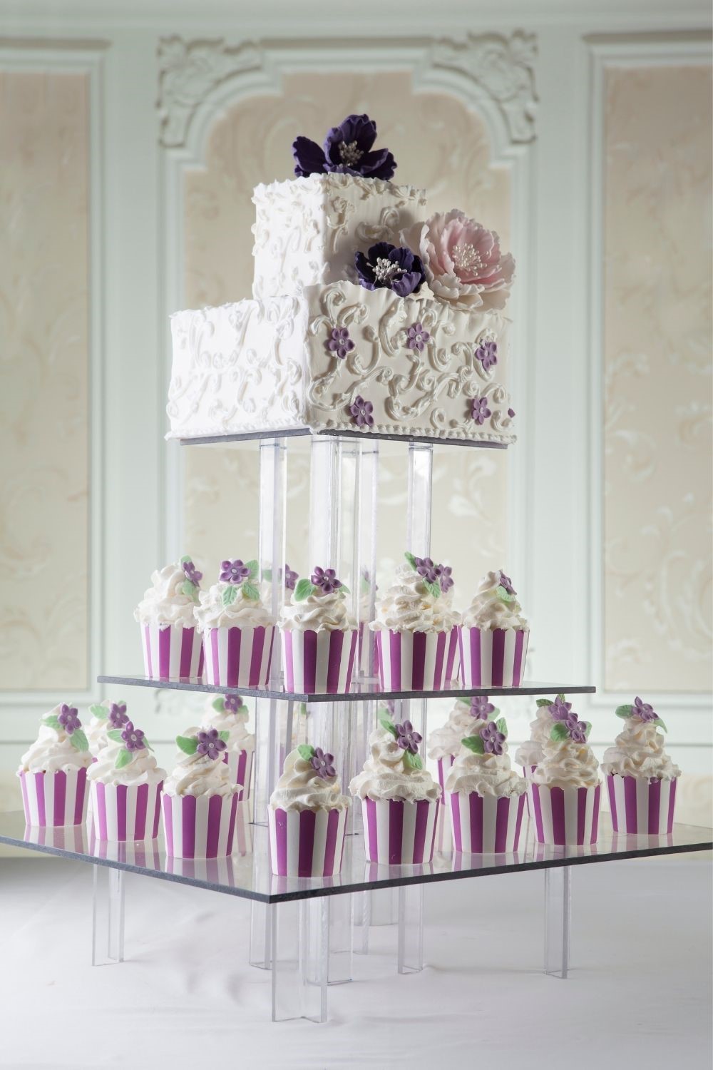 beach wedding cakes, beach wedding ideas, beach theme wedding cake, beach wedding ideas, purple and white wedding cake