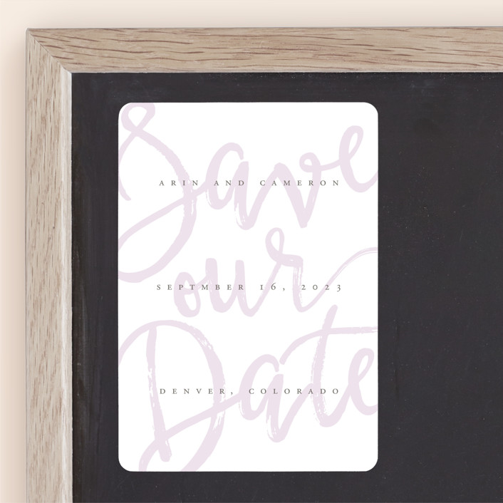 Pastel Modern Save the Date Magnets