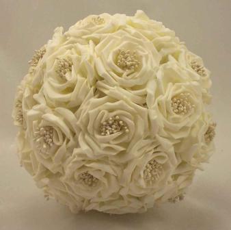 Cream Silk Wedding Bouquet