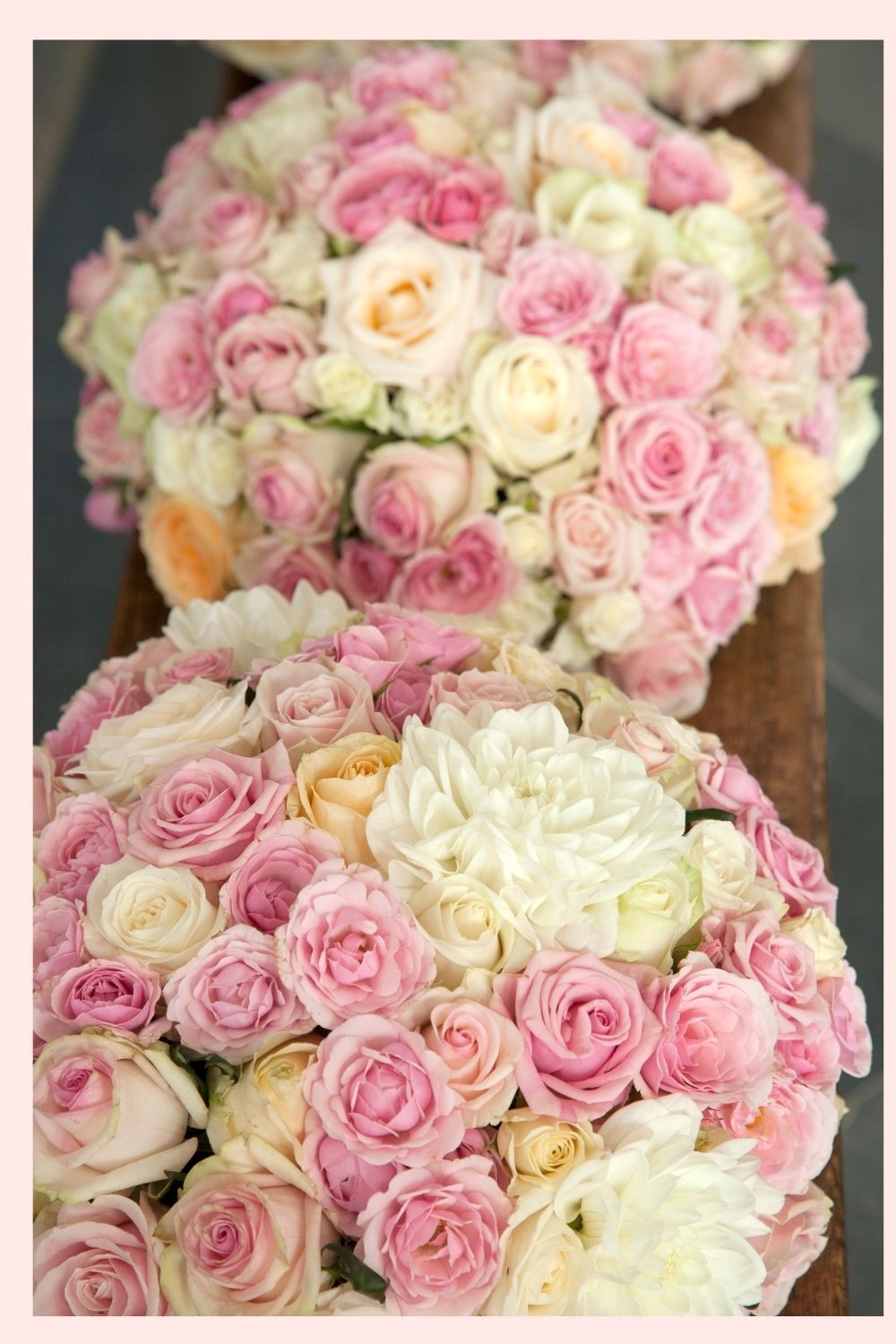 Budget Wedding Ideas - Pink and Yellow Rose Bouquets