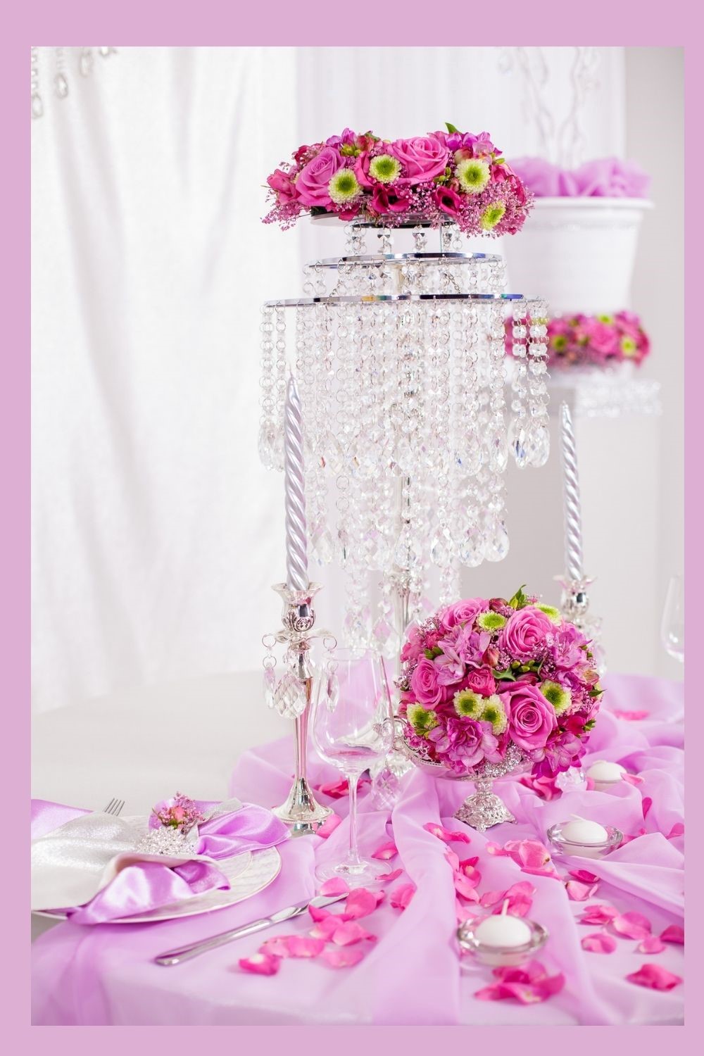 Pink and White Wedding Decorations