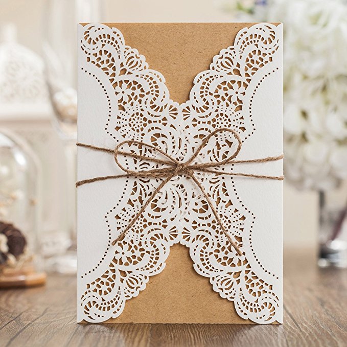 budget wedding invitations, Wishmade Laser Cut Handmade Wedding Invitations, wedding invitation kits