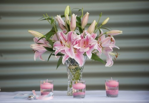calla lily wedding centerpiece, pink wedding centerpieces, pink calla lily wedding centerpieces