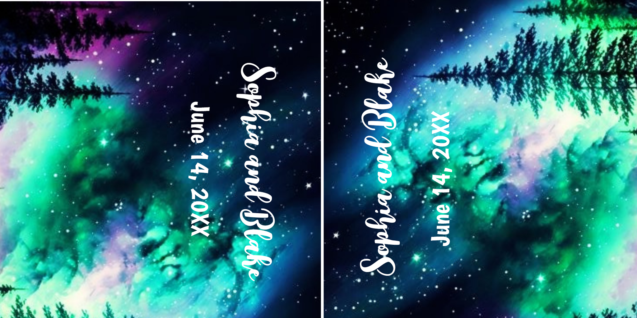 Celestial Northern Lights Wedding Beer Pong Table, casual wedding ideas