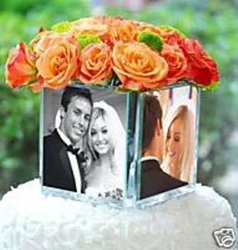 Cheap Wedding Centerpieces, Inexpensive Wedding Centerpieces, Photo Wedding Centerpieces, Photocube wedding centerpieces