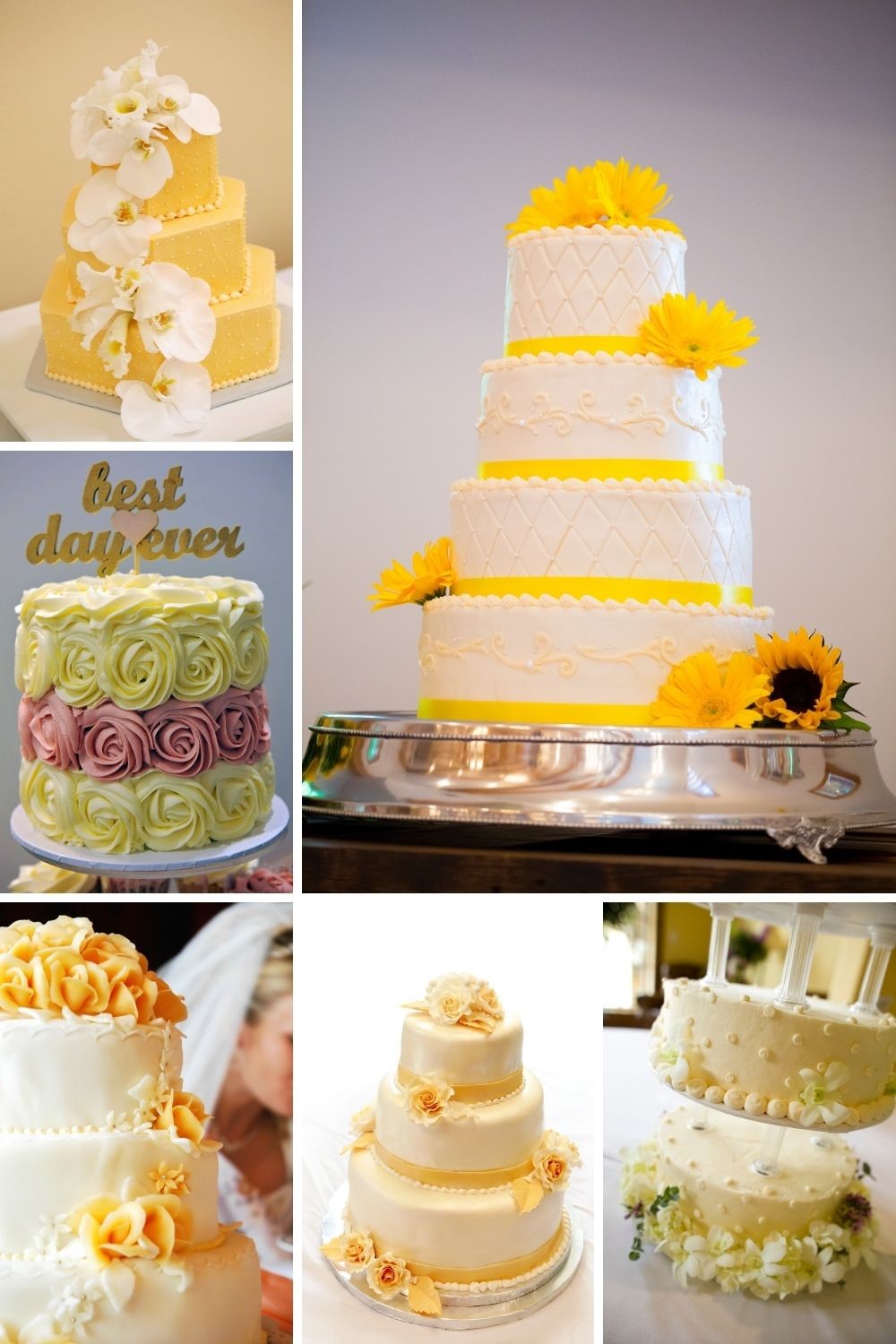 Cheap Wedding Plans, Budget Wedding Plans, Budget weddings, budget wedding ideas, yellow wedding cakes, yellow wedding cake ideas, yellow wedding cake photos