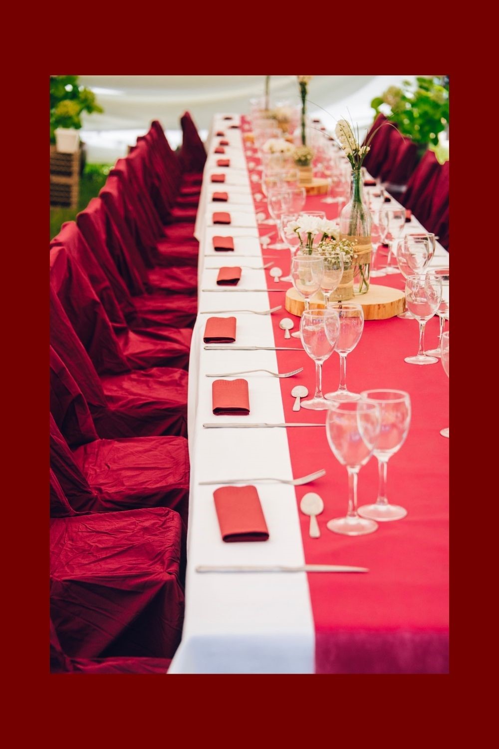 Cheap Wedding Tips - Gold and White Wedding Reception Tables, Red Wedding Theme, Red and White Wedding, Red and White Wedding Reception