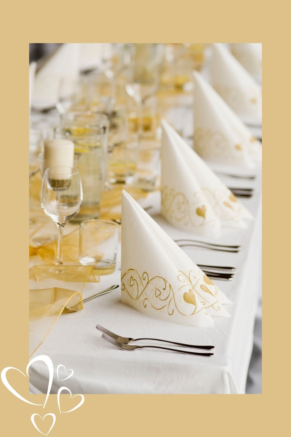 Cheap Wedding Tips - Gold and White Wedding Reception Tables, Gold Wedding Theme, Gold and White Wedding, Gold and White Wedding Reception