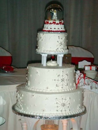 Christmas Wedding Centerpieces, Winter Wedding Centerpieces, Christmas Wedding Cake