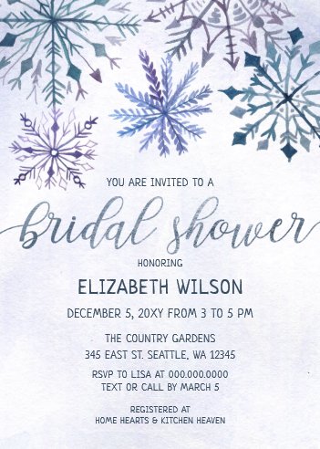 Christmas Wedding Ideas, Christmas Weddings,  Christmas Wedding Stationery, Christmas Bridal Shower Invitations, Winter Wonderland Bridal Shower Invitation