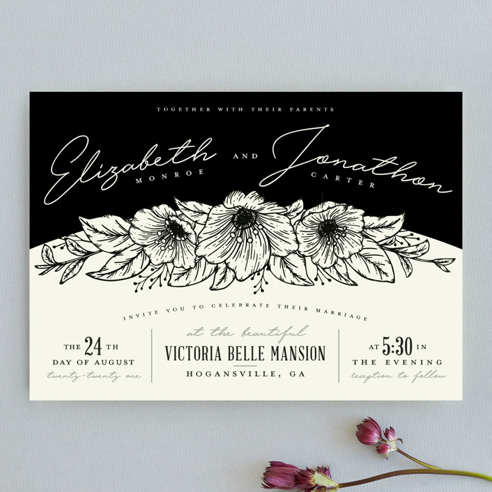 apeiron wedding invitations, classic wedding invitations