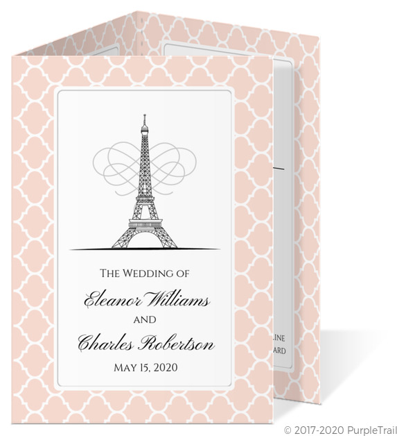 wedding invitations, PARISIENNE TRIFOLD WEDDING INVITATION, Paris Wedding Invitations, Pretty Wedding Invitations,Trifold Wedding Invitations