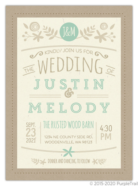 wedding invitations, RUSTIC MINT AND TAN WEDDING INVITATION, mint green wedding invitations, rustic wedding invitations