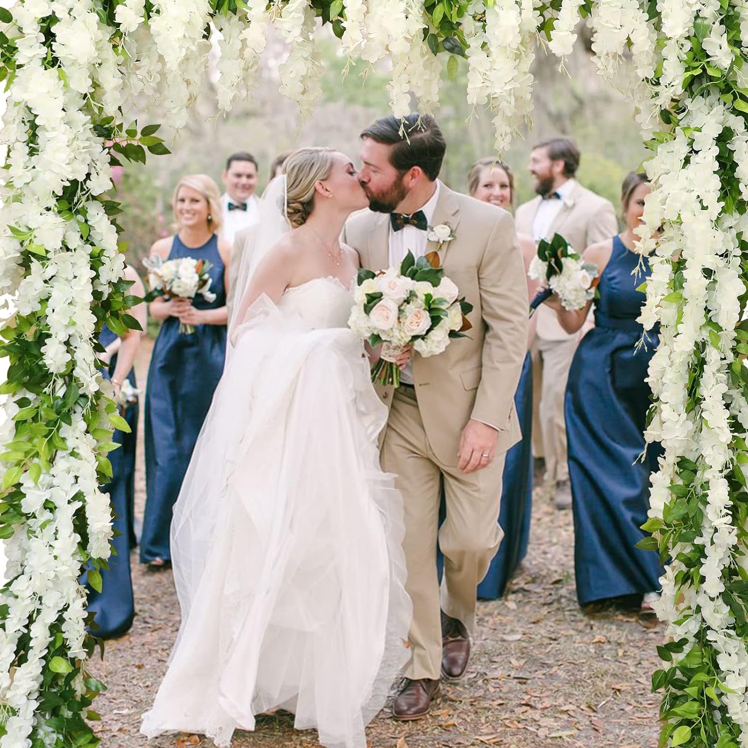 Apeair Wisteria Floral Garland, decorating for wedding receptions
