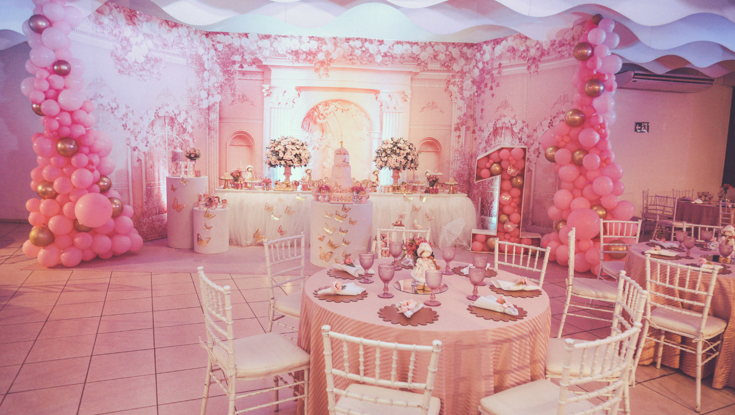 Pink and Gold Wedding Reception, Decorating For Wedding Receptions