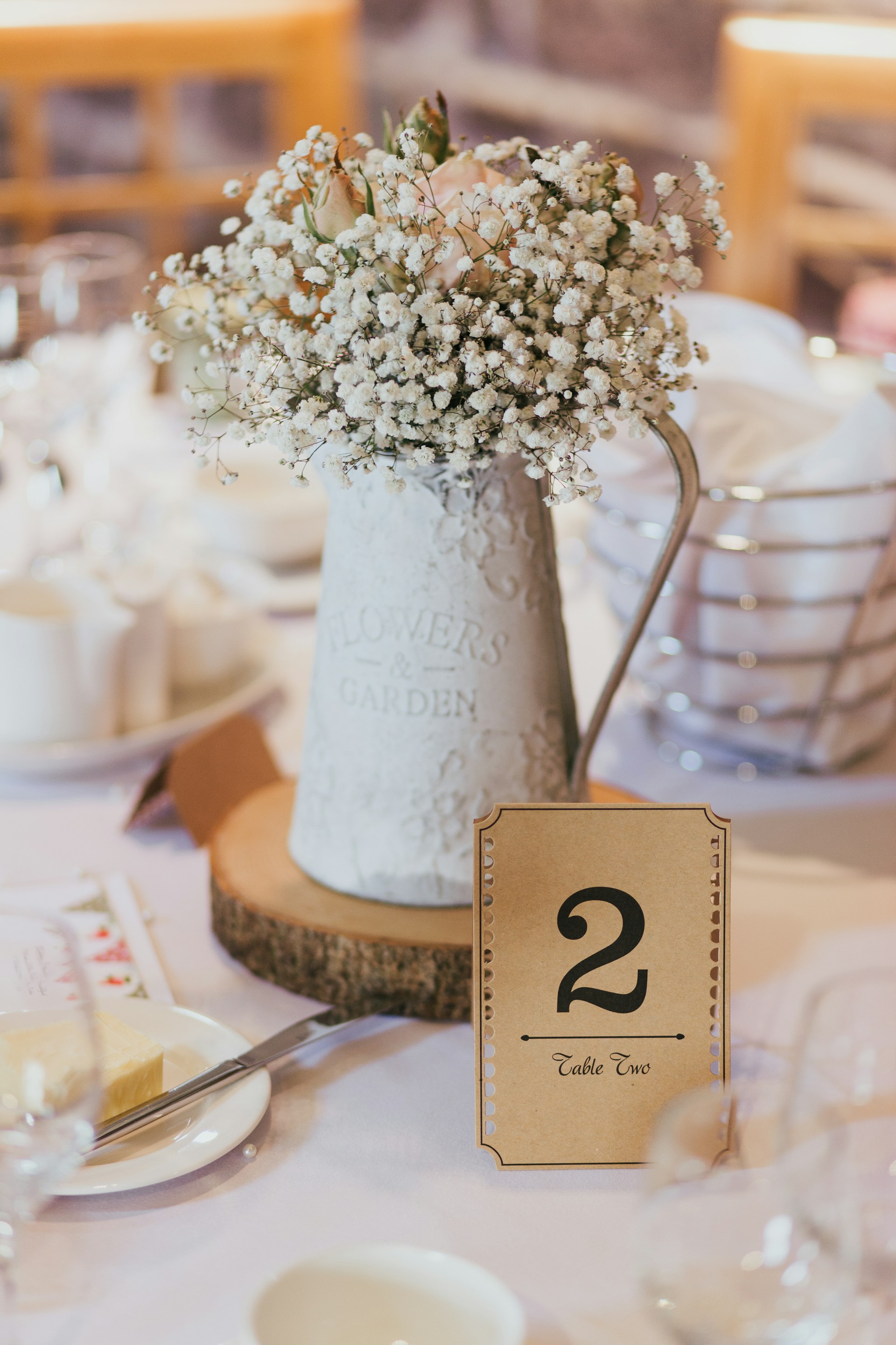 Rustic Boho Wedding Reception Table Number and Decor, decorating for wedding receptions