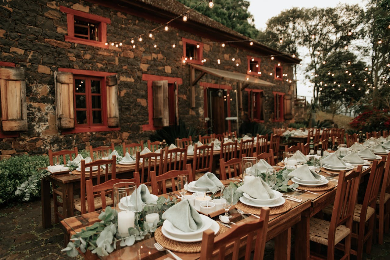 Rustic Outdoor Wedding Reception, Decorating For Wedding Receptions