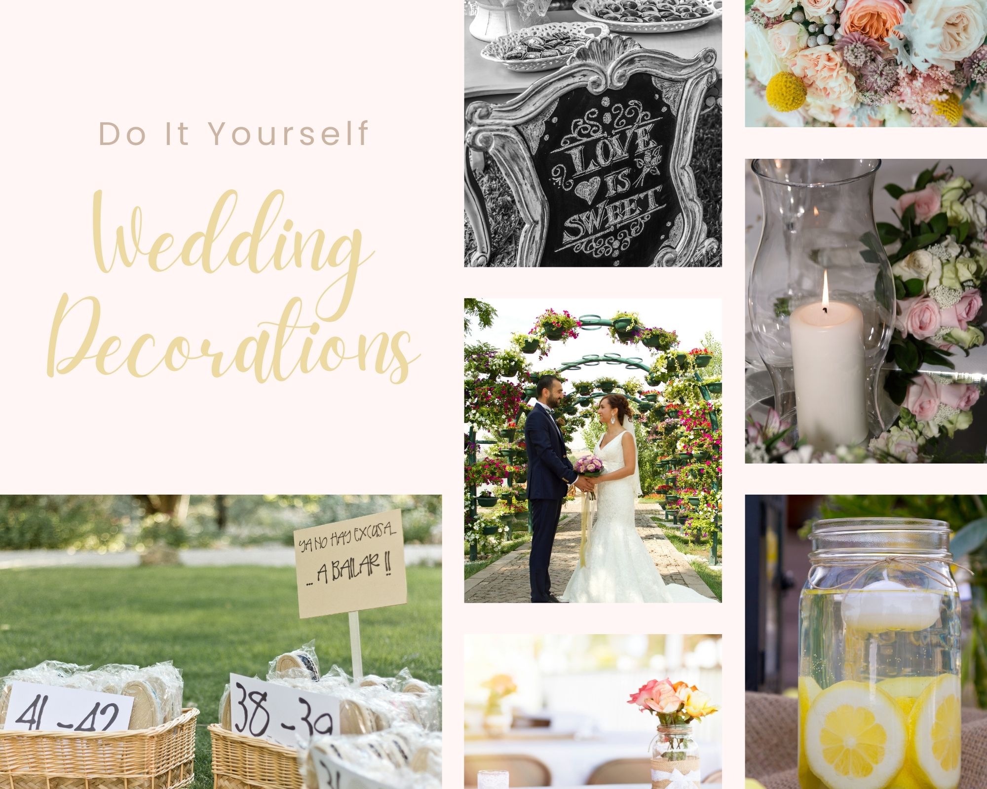 Do It Yourself Wedding Decorations Ideas and Inspiration