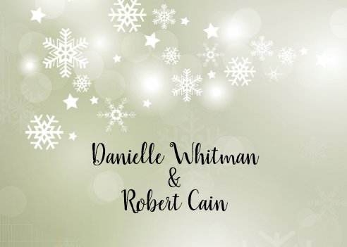 engagement party thank you notes, Snowflakes on Sage Thank You Cards, winter thank you notes