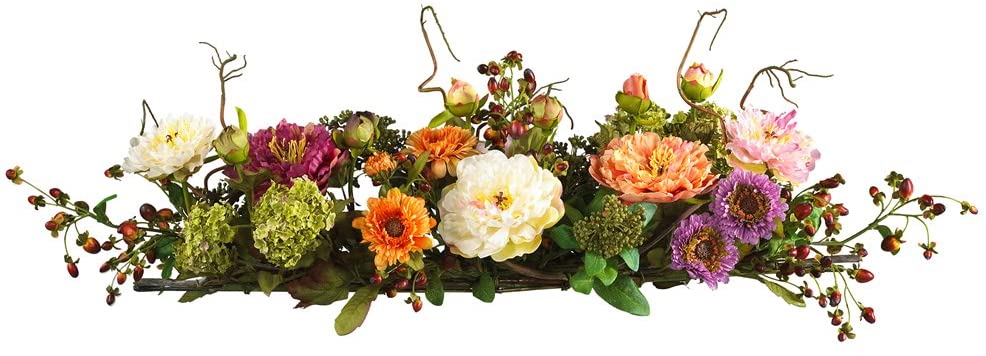 Mixed Mini Peony Silk Centerpiece